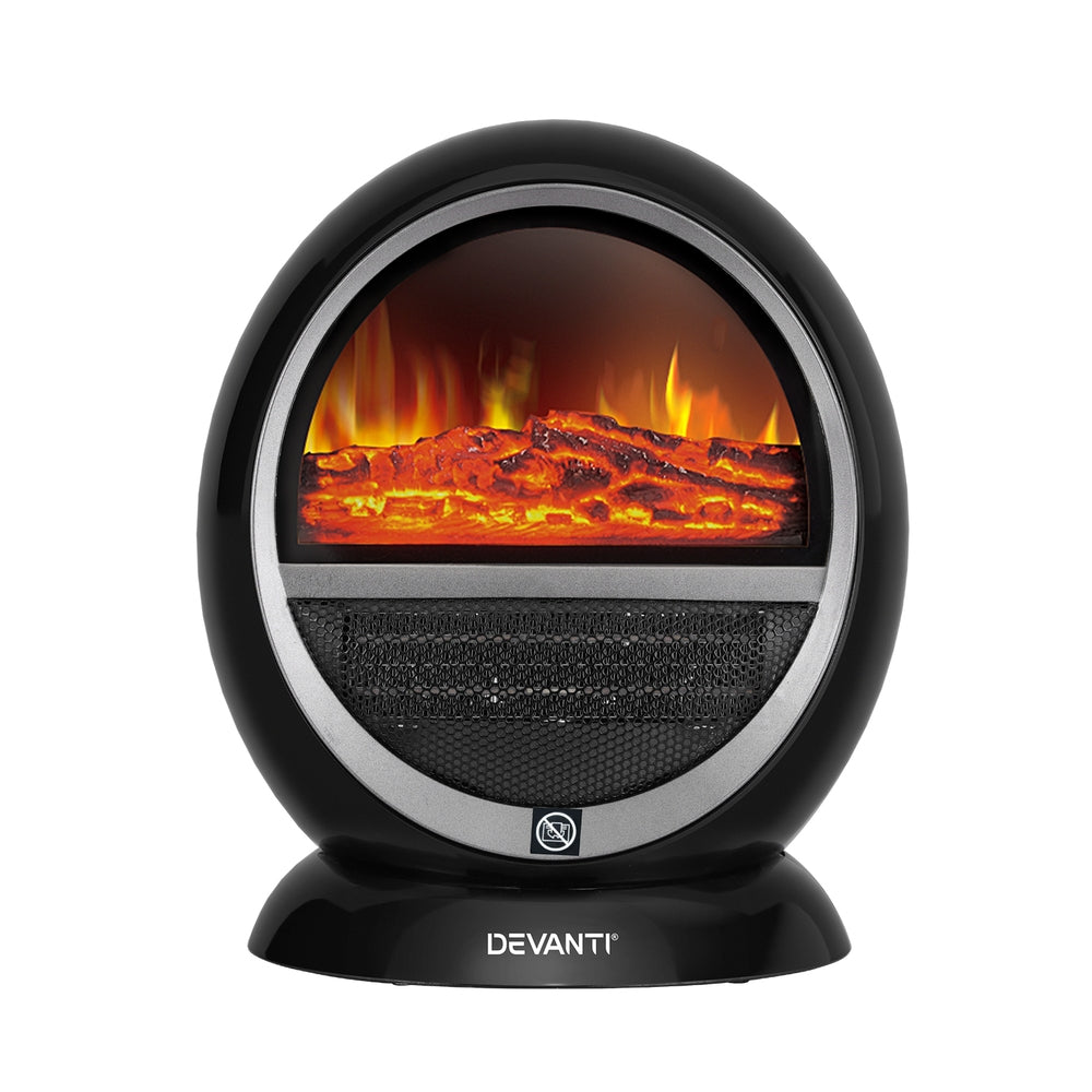 Devanti Electric Fireplace Fire Household Appliances 1500W