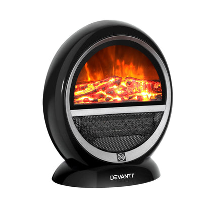 Devanti Electric Fireplace Fire Household Appliances 1500W
