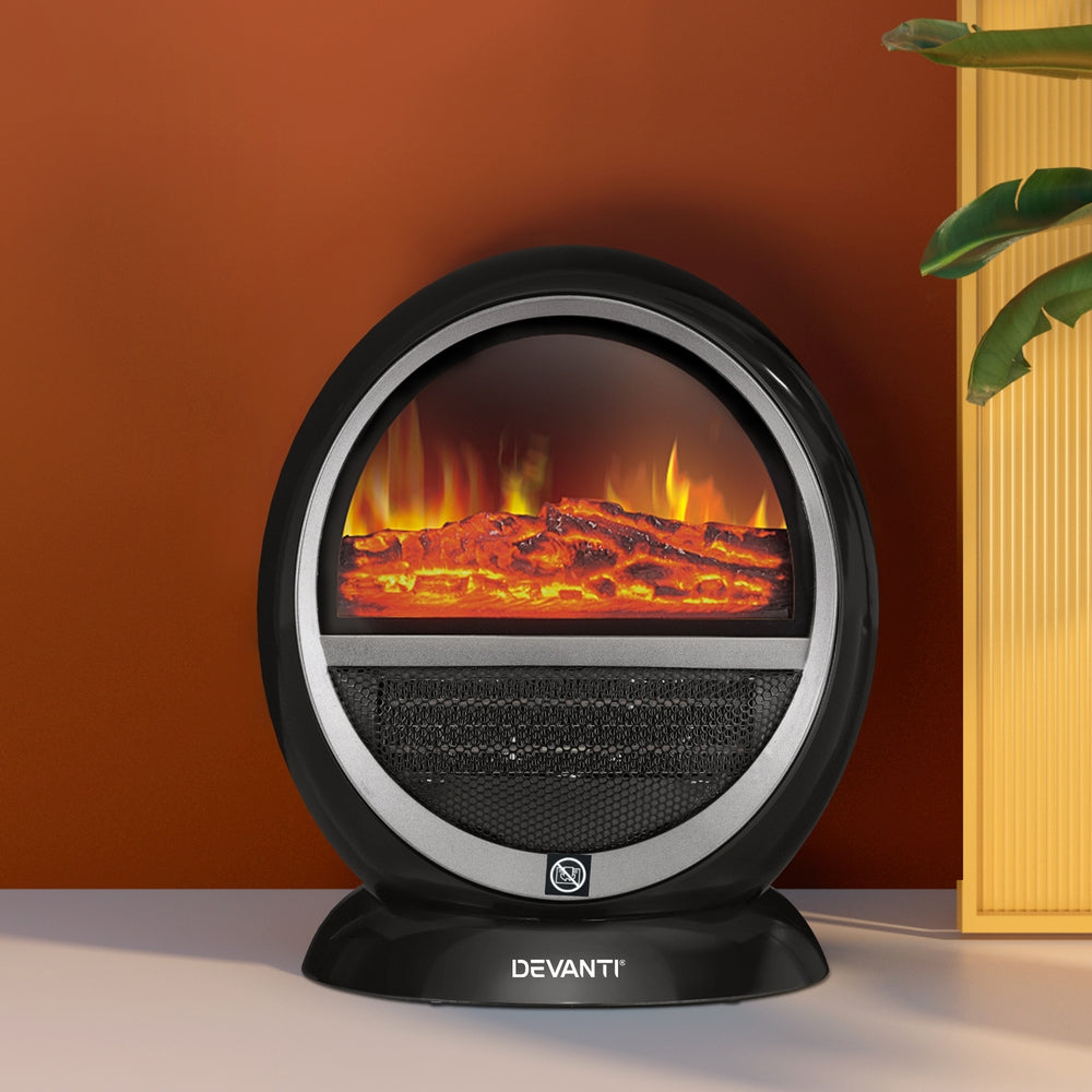 Devanti Electric Fireplace Fire Household Appliances 1500W