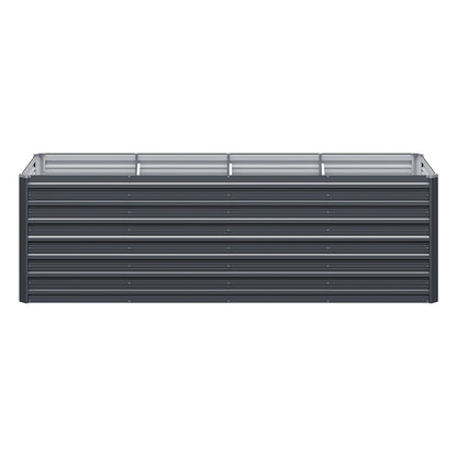 Green Fingers Garden Bed 320x80x77cm Planter Box Raised Container Galvanised Herb