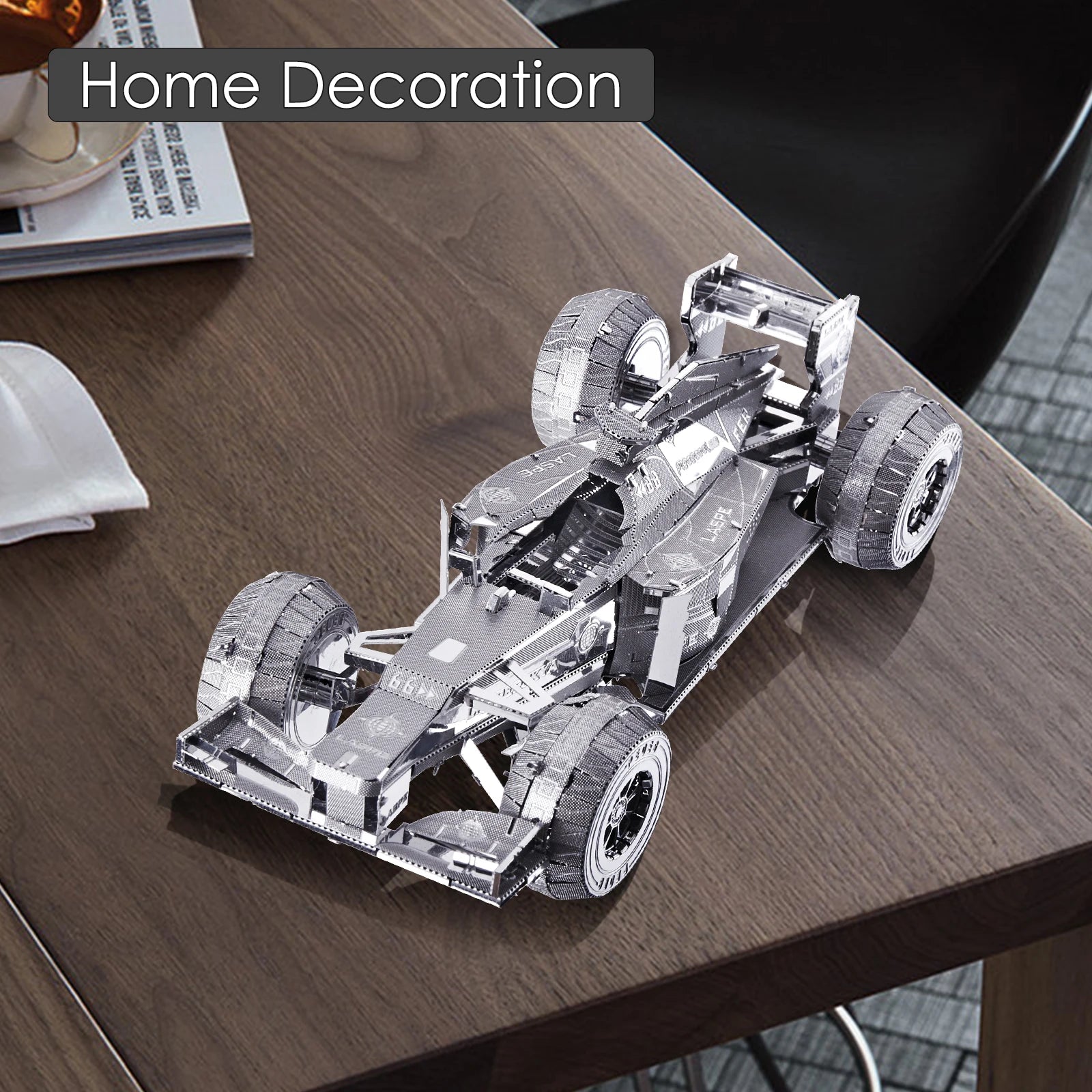 Piececool 3D Metal Puzzle -Racing Car Model Building Kits Jigsaw Toy ,Christmas Birthday Gifts for Adults