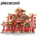 Piececool 3D Metal Puzzle -Restaurant DIY Assemble Jigsaw Toy ,Model Building Kits Christmas and Birthday Gifts for Adults