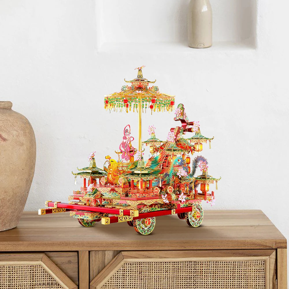 Piececool 3D Metal Puzzle-PHOENIX FESTOONED VEHICLE Model Building Kits DIY Jigsaw Toy For Adults