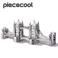 Piececool 3D Metal Puzzle -London Tower Bridge Jigsaw Toy ,Model Building Kits Christmas and Birthday Gifts for Adults