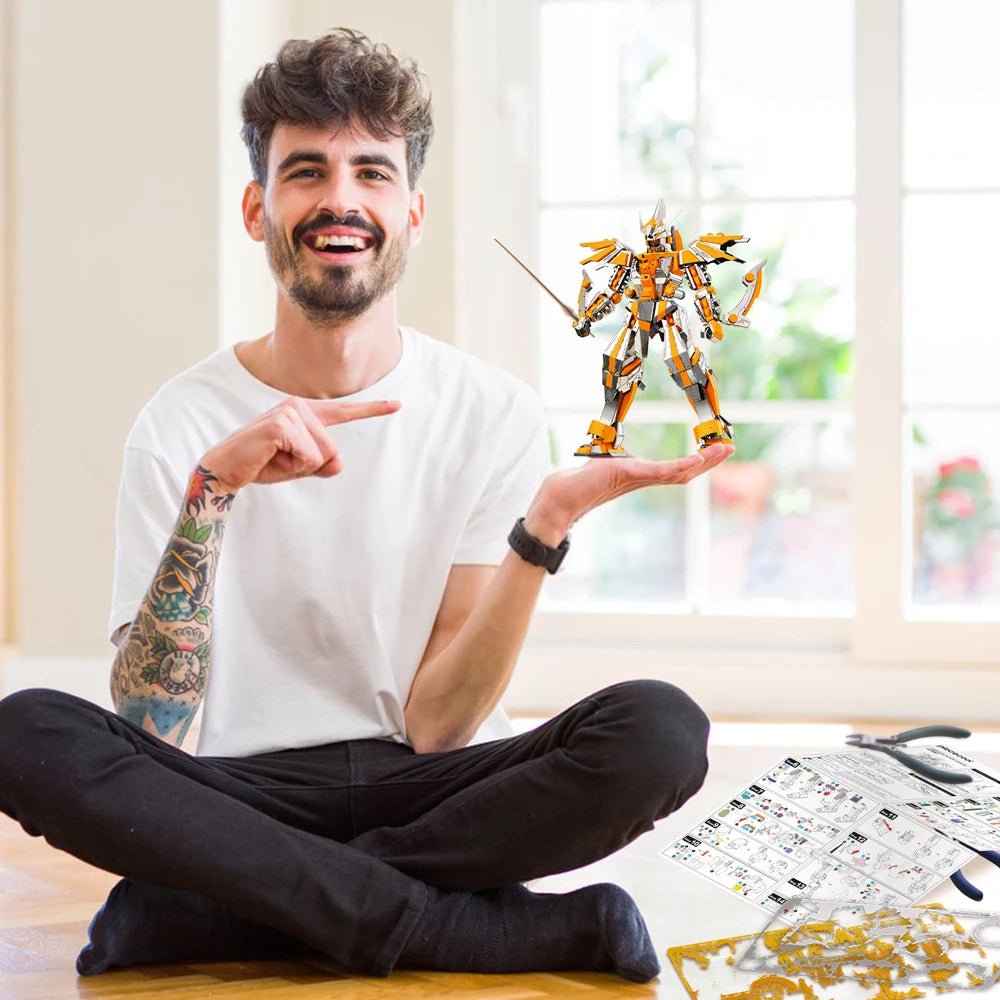 Piececool 3D Metal Puzzle-Crescent Blade Armor Model Building Kits DIY Jigsaw Toy For Adults