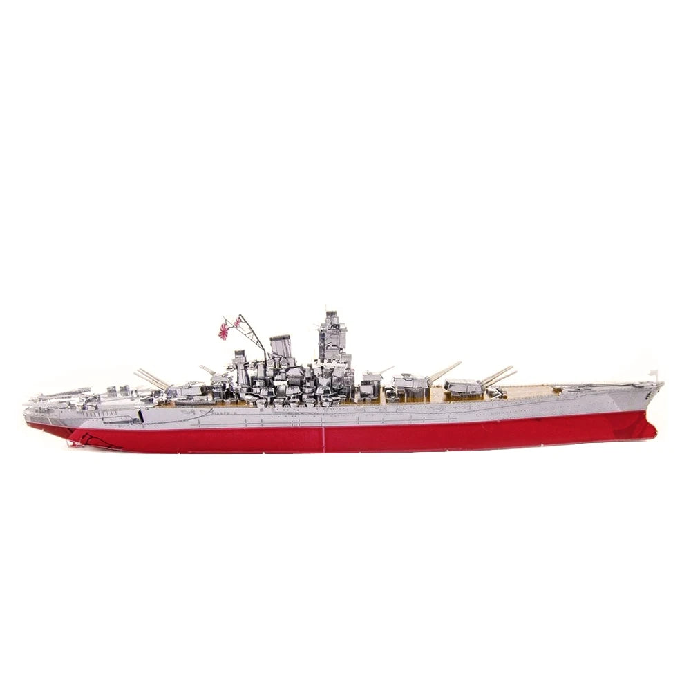 Piececool 3D Metal Puzzle Model Building Kits - Battleship Yamat Battleship Jigsaw Toy ,Christmas Birthday Gifts for Adults