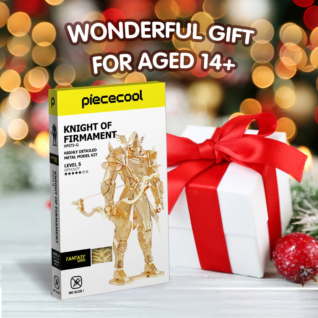 Piececool 3D Metal Puzzle Model Building Kits,Knight Of Firmamient Assemble Jigsaw Toy Christmas Birthday Gifts for Adults