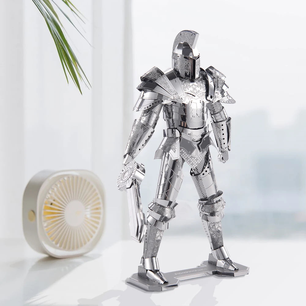 Piececool 3D Metal Puzzle-Black Knight  Armor Model Building Kits DIY Jigsaw Toy For Adults
