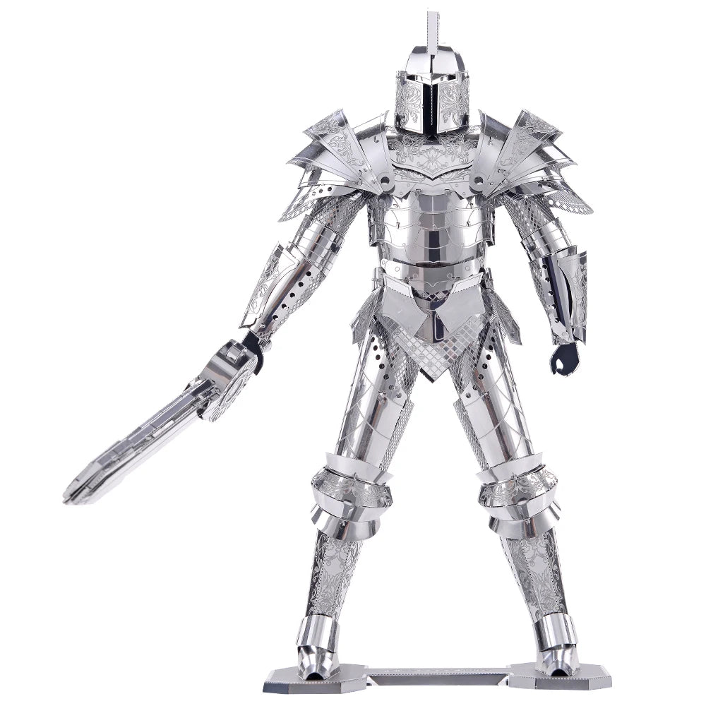 Piececool 3D Metal Puzzle-Black Knight  Armor Model Building Kits DIY Jigsaw Toy For Adults