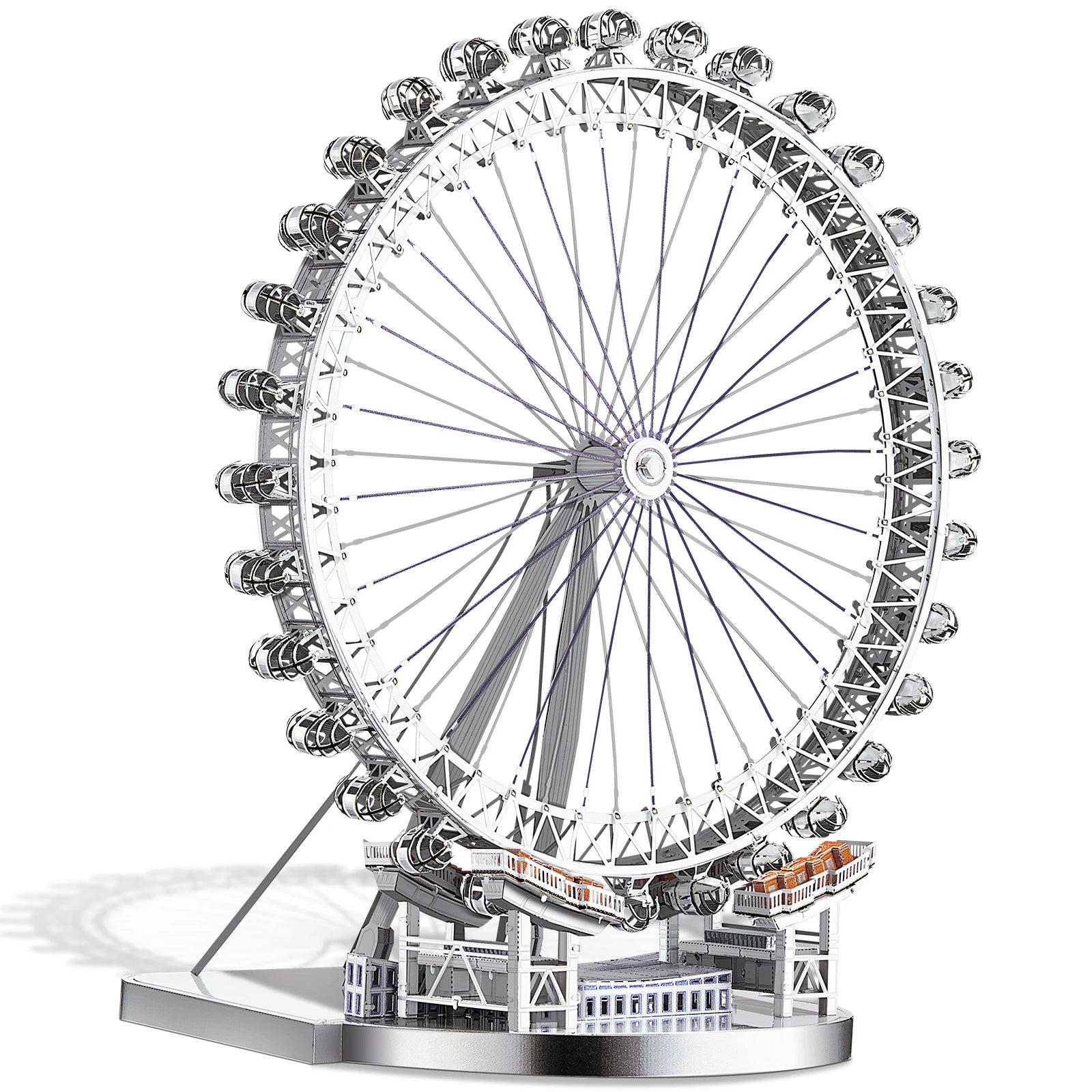 Piececool 3D Metal Puzzle-Home Decoration London Eye DIY Jigsaw Model Building KitsToy For Teens And Adults