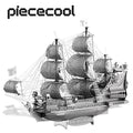 Piececool 3D Metal Puzzle Model Building Kits-The Queen Anne's Revenge Jigsaw Toy ,Christmas Birthday Gifts for Adults