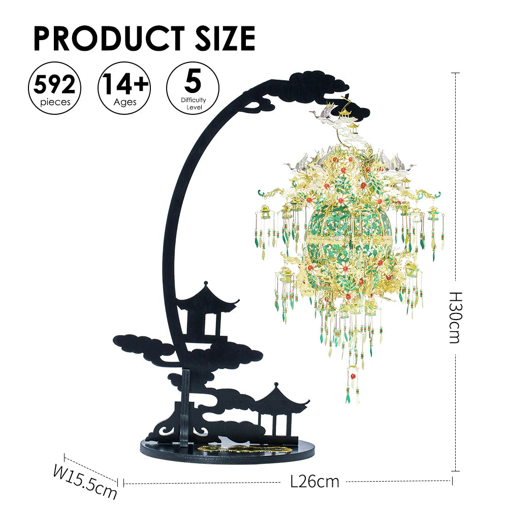 Piececool 3D Metal Puzzle-Silver Sachet with Grape Model Building Kits DIY Jigsaw Toy For Adults