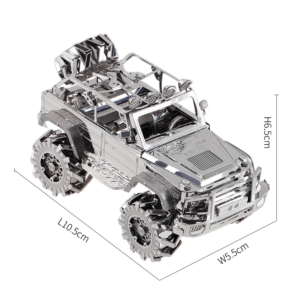Piececool 3D Metal Puzzles - Off-Road Vehicle DIY Model Building Kits, Ideal Christmas Birthday Gifts for Adults