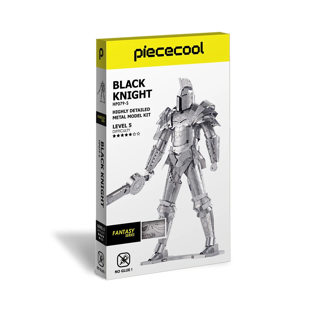 Piececool 3D Metal Puzzle-Black Knight  Armor Model Building Kits DIY Jigsaw Toy For Adults