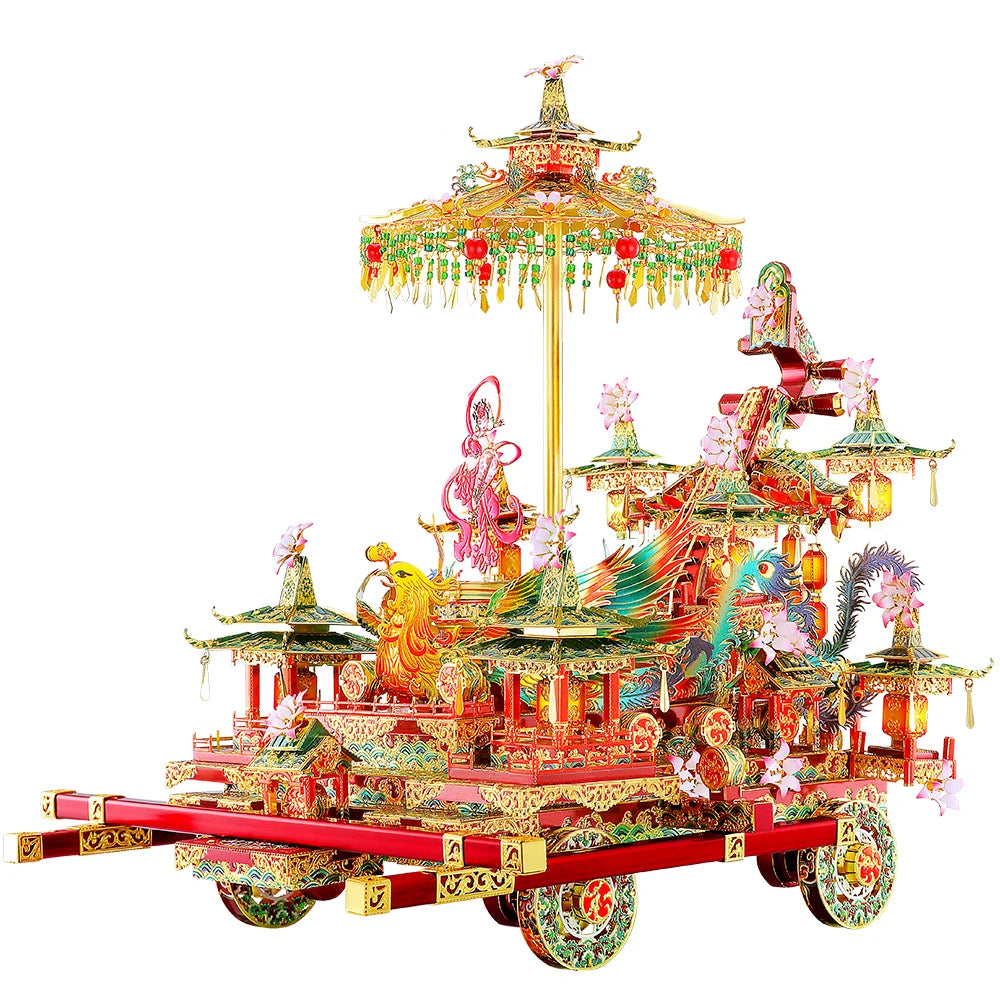 Piececool 3D Metal Puzzle-PHOENIX FESTOONED VEHICLE Model Building Kits DIY Jigsaw Toy For Adults
