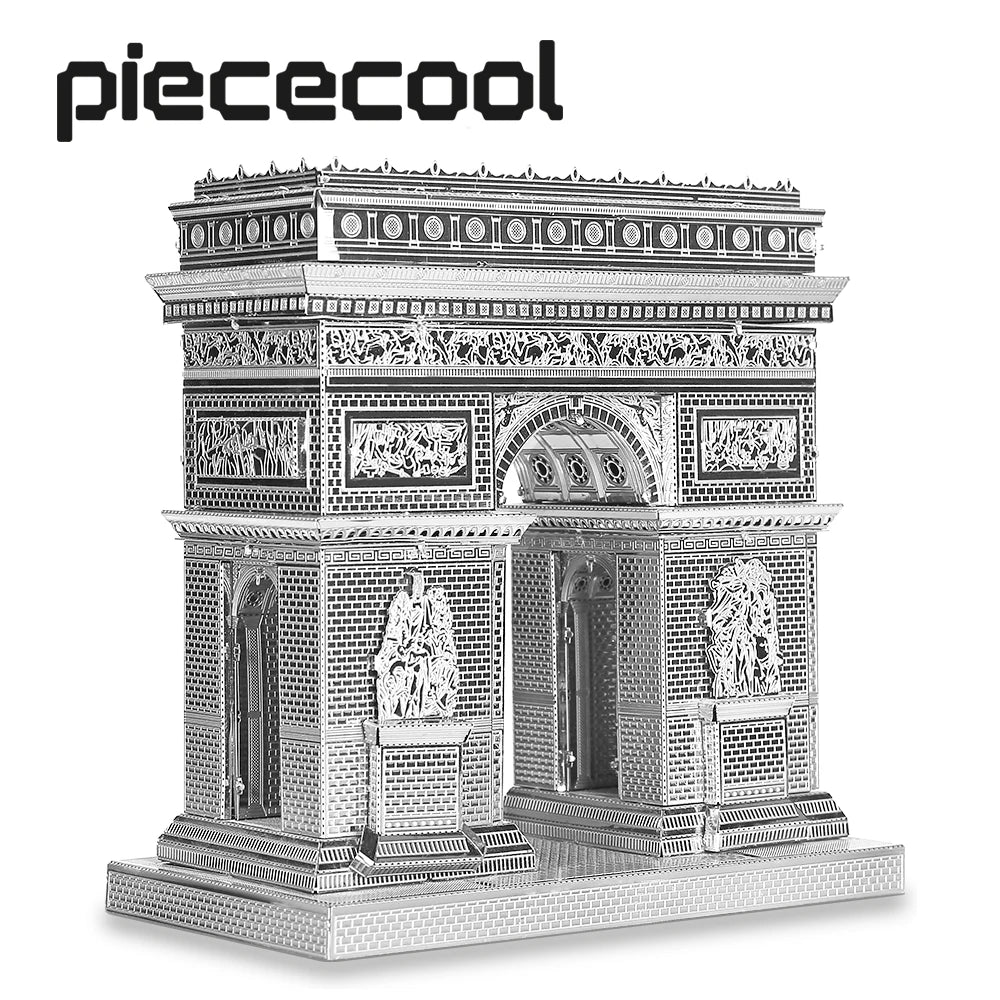 Piececool 3D Metal Puzzle Model Building Kits-Arc De Triom DIY Assemble Jigsaw Toy ,Christmas Birthday Gifts for Adults