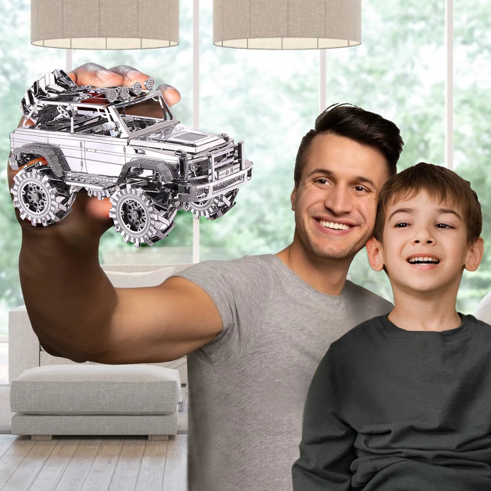 Piececool 3D Metal Puzzles - Off-Road Vehicle DIY Model Building Kits, Ideal Christmas Birthday Gifts for Adults