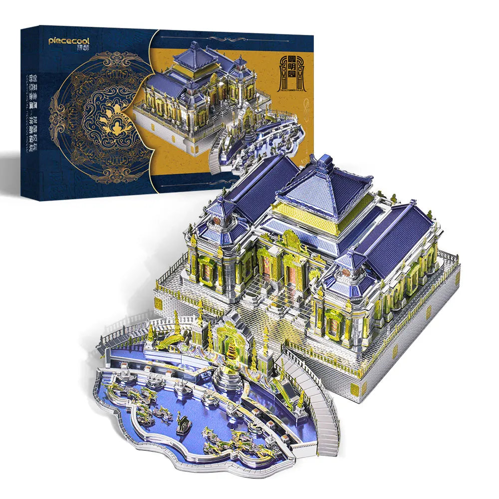 Piececool 3D Metal Puzzle-Creative Toy The Old Summer Palace Model Kits Assembly DIY Jigsaw Best Gifts
