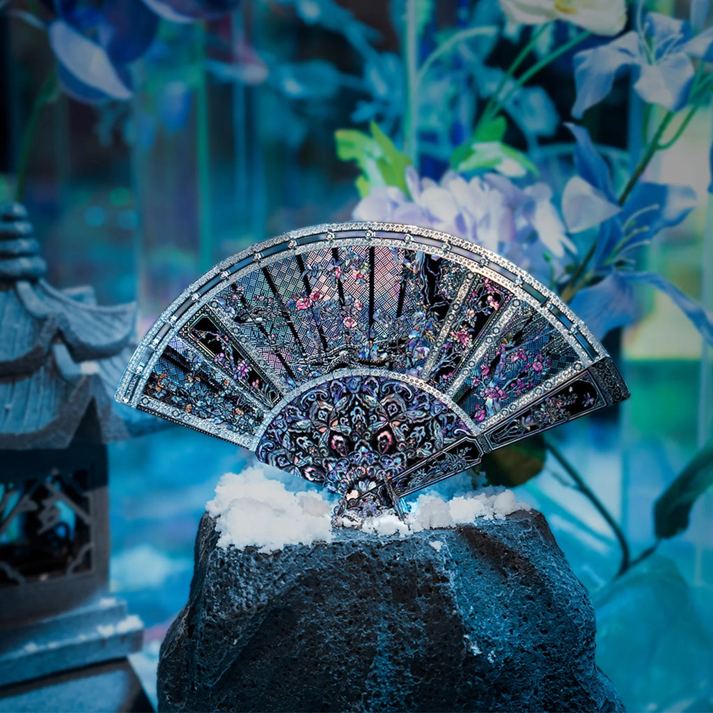 Piececool 3D Metal Puzzles Folding Fan Metal Model Kits for Summer DIY Jigsaw Creative Crafts for Adults