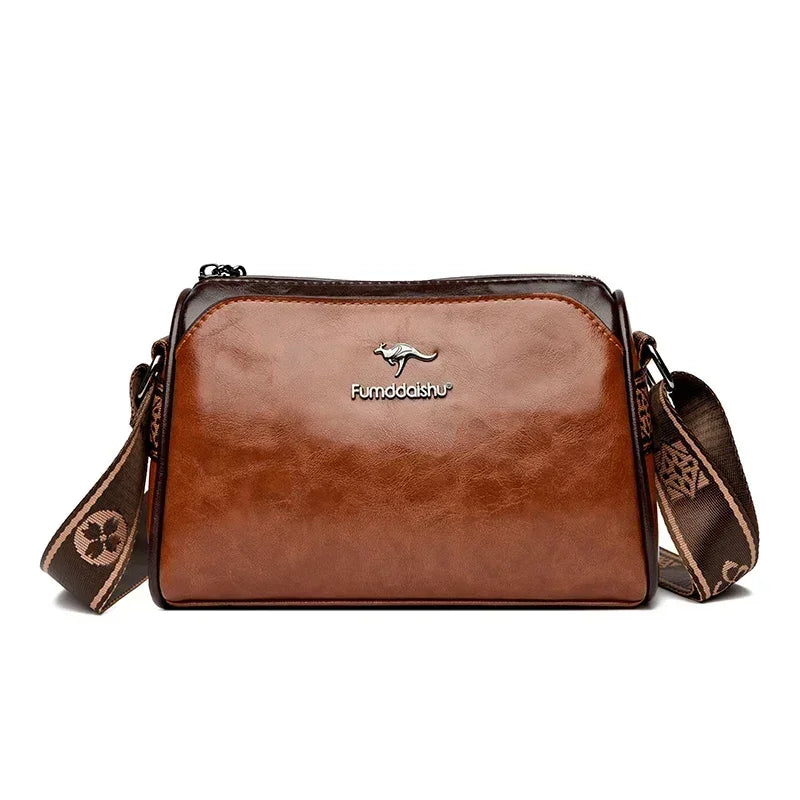 High Quality Soft Leather Shoulder Bags For Women Luxury Designer Black Purses Crossbody Bag Ladies Messenger Commute Sac A Main