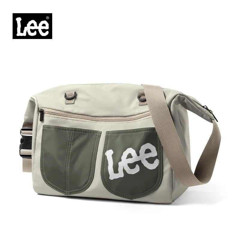LEE Women Casual Zipper Shoulder Bag Oxford Waterproof Crossbody Bags With Hidden Zipper Pocket For Travel Business Daily Use