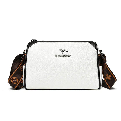 High Quality Soft Leather Shoulder Bags For Women Luxury Designer Black Purses Crossbody Bag Ladies Messenger Commute Sac A Main