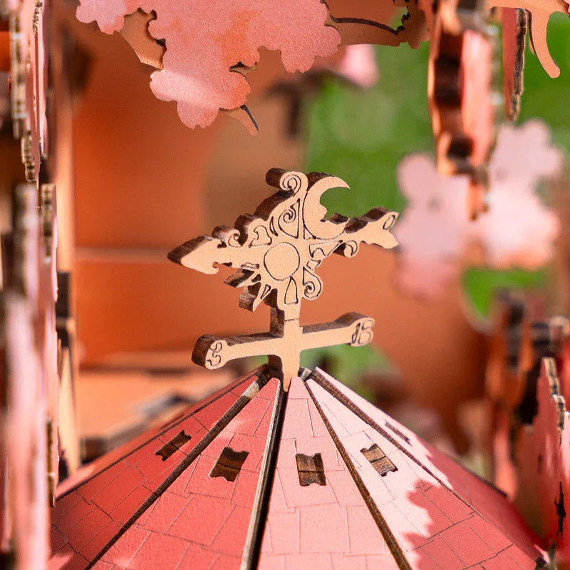 Robotime Rolife Sakura Tree House Model Kits 3D Wooden Puzzles Home Decor Gift Women Girls Boys for Adults