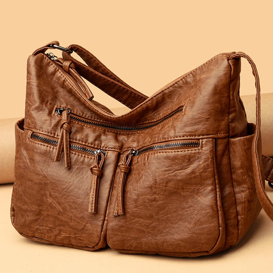 High Quality Leather Luxury Handbags Women Bags Designer Shoulder Crossbody Bags for Women 2024 New Bolsa Feminina Sac A Main