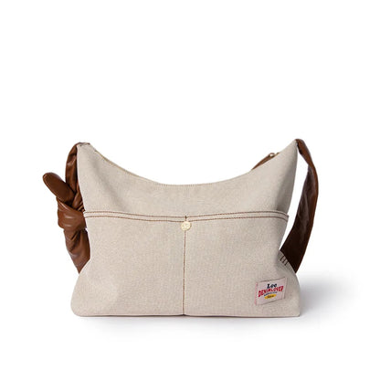 LEE Women Crossbody Bags Artificial Leather One Shoulder Bag With Zipper Bag External Portable Pocket Business Travel Daily Use