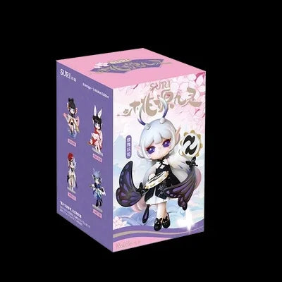 Suri Peach Blossom Nine Elves Series Blind Box Dolls Action Figure Toys Elfin Children Robotime Cartoon Decor Toys Birthday Gift