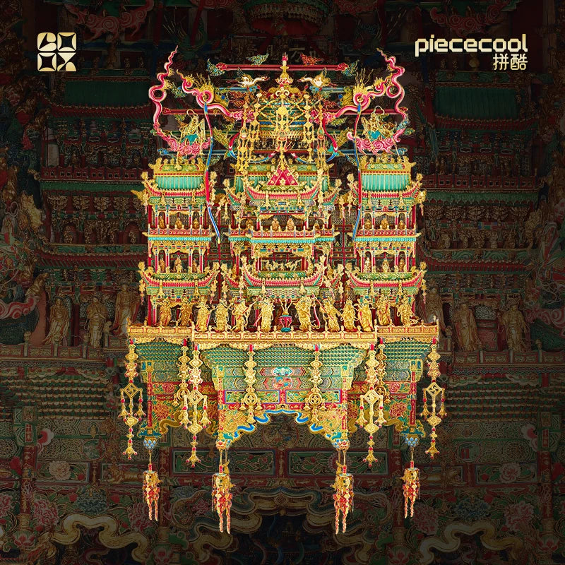 Piececool 3D Metal Model Kits Minor West Heaven-West Sanctuary Pendent Puzzle 3D Metal Best Choice for Home Decoration