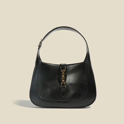 2024 New Vintage French Style Solid Color Underarm Bag Mini Saddle Bag Trendy Women's Summer Single Shoulder Slant Cross Handbag