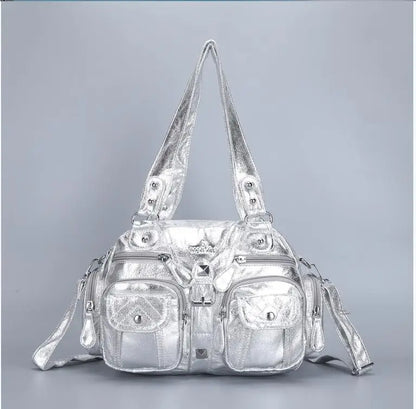 Women Handbags Satchel Top-handle Handbag PU Shoulder Bag Dumpling Pack Give Gifts Shoulder Bags Phone Money Pack