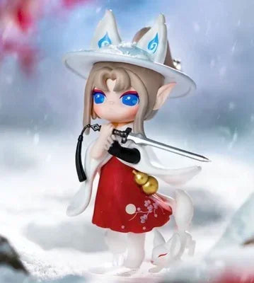 Suri Peach Blossom Nine Elves Series Blind Box Dolls Action Figure Toys Elfin Children Robotime Cartoon Decor Toys Birthday Gift