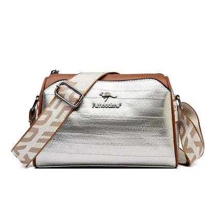 High Quality Soft Leather Shoulder Bags For Women Luxury Designer Black Purses Crossbody Bag Ladies Messenger Commute Sac A Main