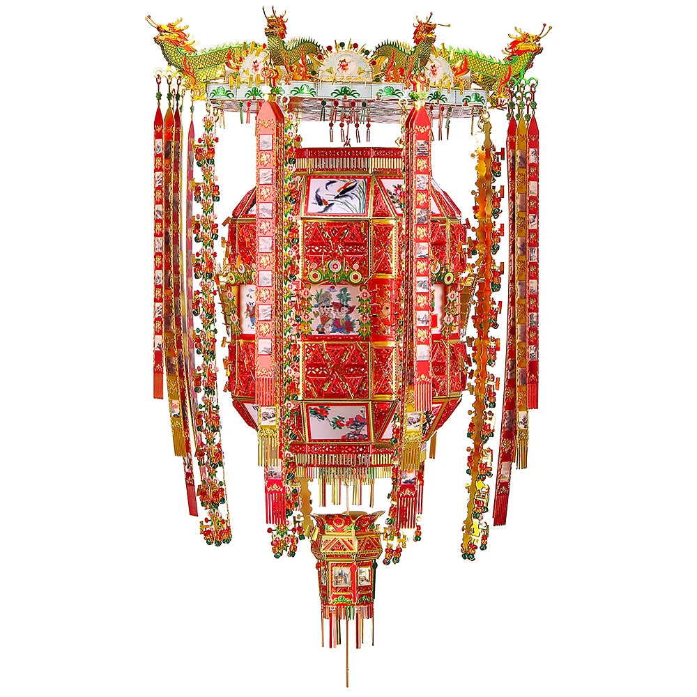 Piececool 3D Metal Puzzles Adult DIY Toy ONE THOUSAND ANGLE LANTERN Model Kits Jigsaw Home Decoration Gifts for Teens
