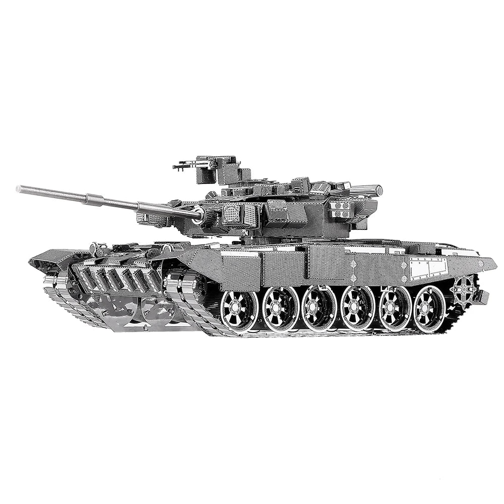Piececool 3D Metal Puzzle T-90A Tank Assembly Model Kits Jigsaw Creative DIY Toys for Teen Brain Teaser Birthday Christmas Gifts