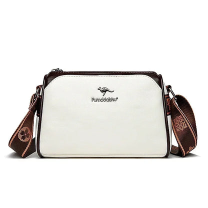 High Quality Soft Leather Shoulder Bags For Women Luxury Designer Black Purses Crossbody Bag Ladies Messenger Commute Sac A Main