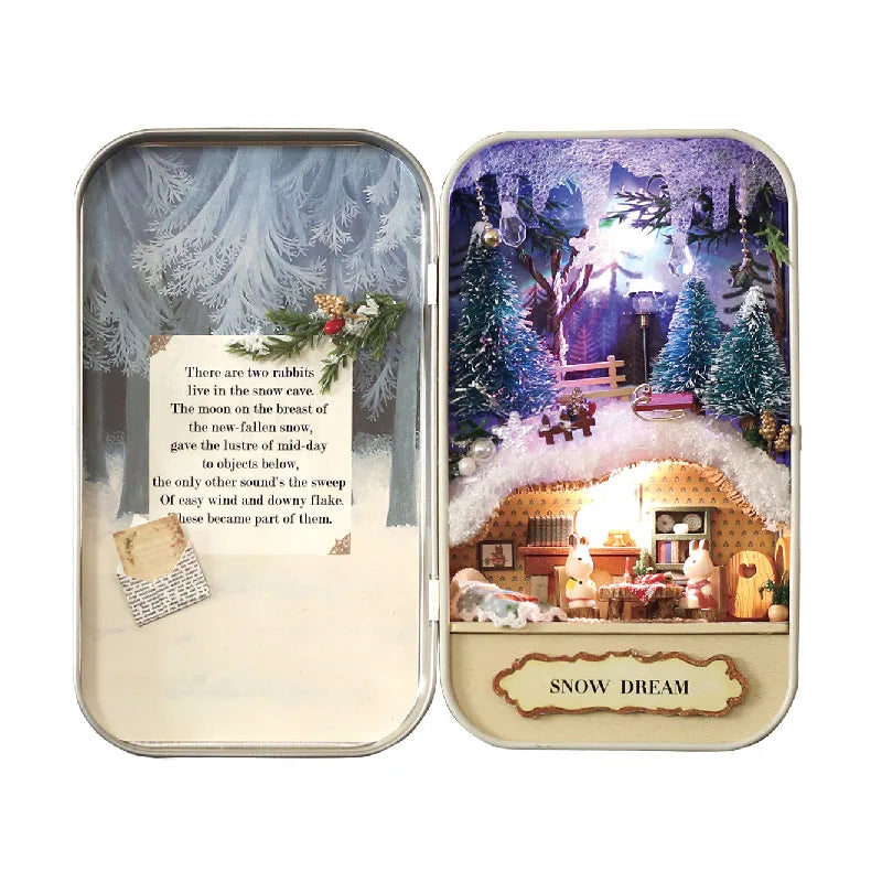 CUTEBEE Gifts Ideas DIY Dollhouse Miniature Doll House Furniture Box Theatre Building home Kit Toys for Children Birthday Gift