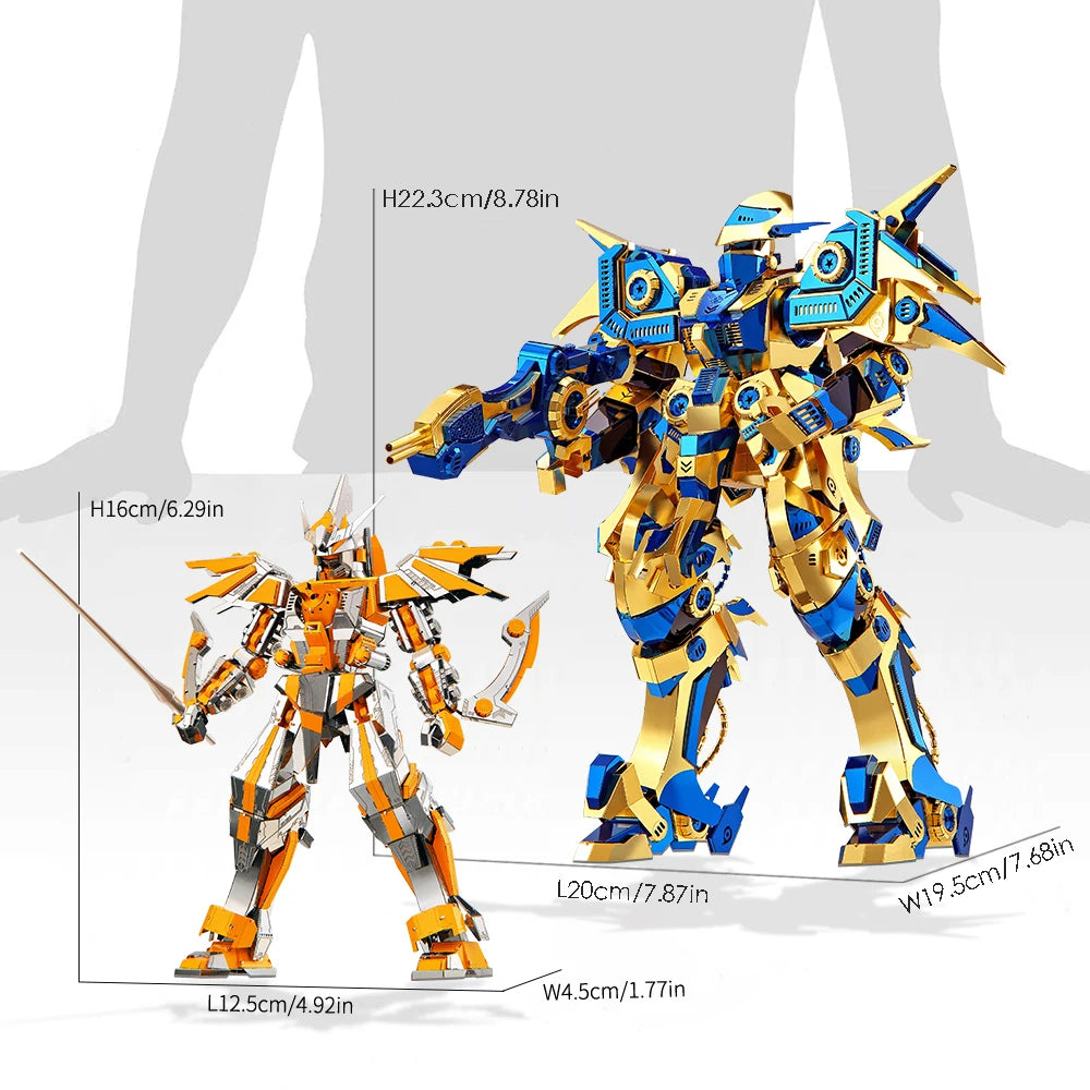 Piececool 3D Metal Puzzle -SKY DOMINATOR Model Building Kits Jigsaw Toy Christmas Birthday Gifts for Adults