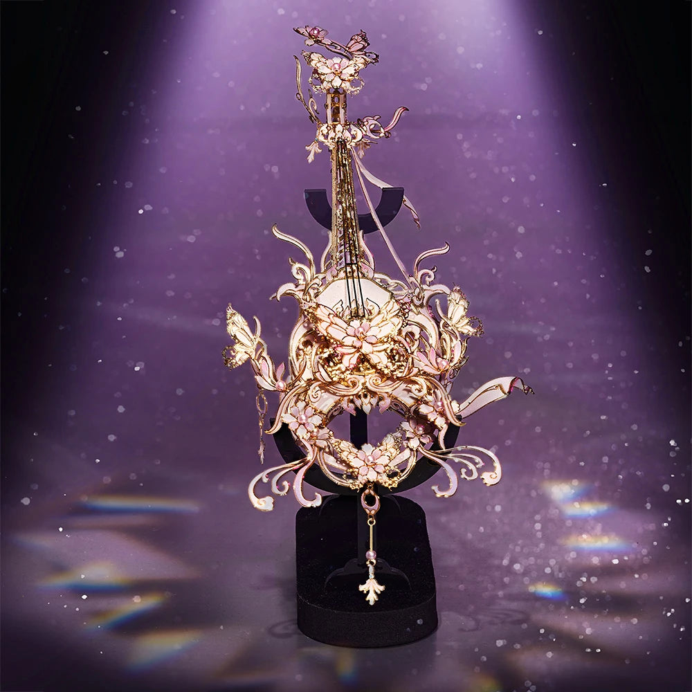 Piececool 3D Puzzles Instrument Model Building Kit Metal Piano Diy Toy for Adult Chinese Classical Style Jigsaw for Brain Teaser