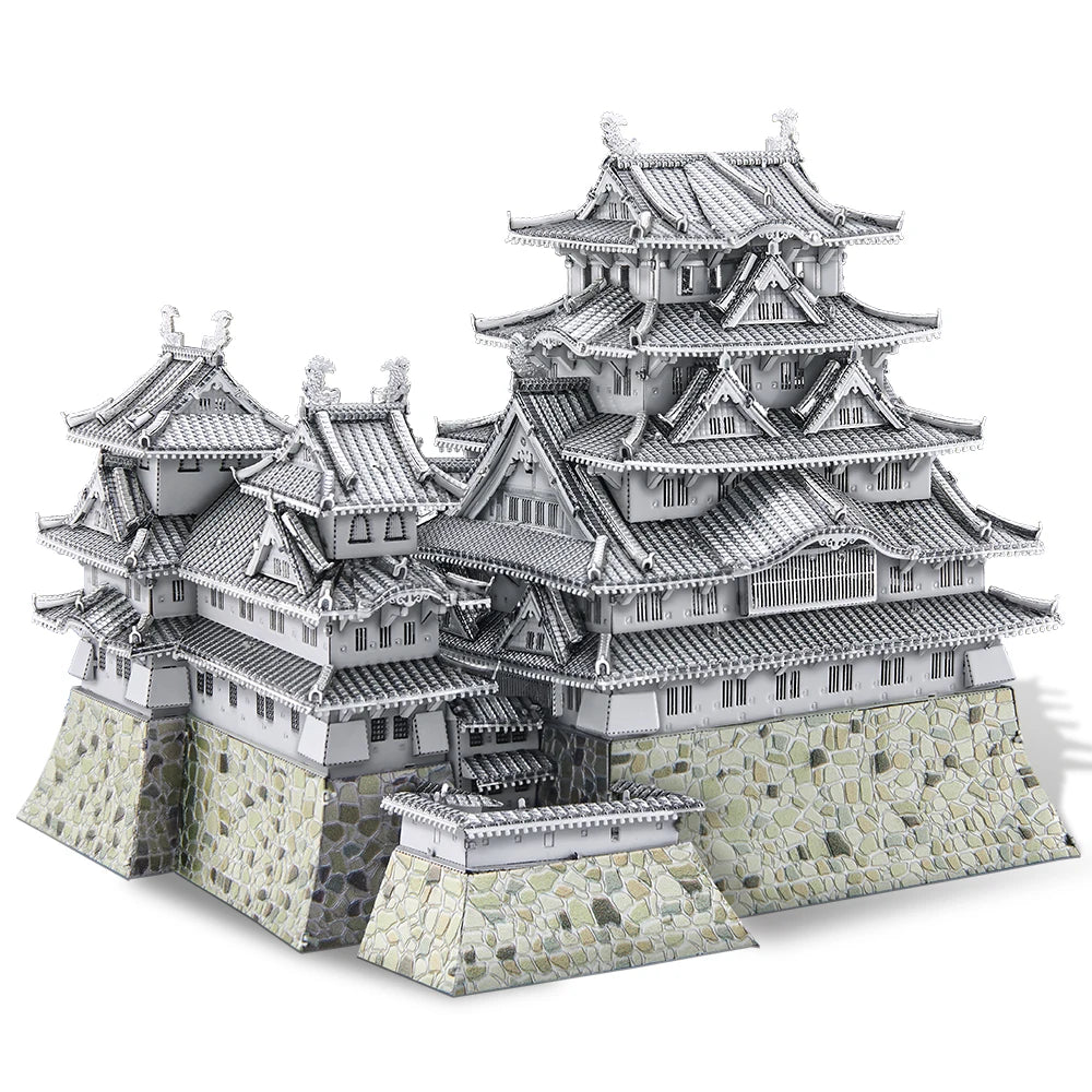 Piececool Model Building Kits Notre-Dame of Paris Himeji-jo Construction Series 3D Puzzles Metal DIY House Toy Christmas Gift