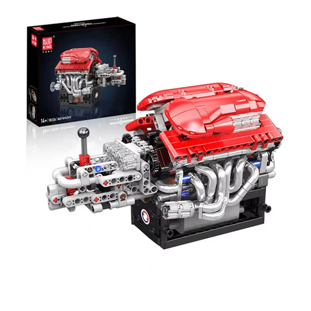 Supercar V12 F1 Champion Car Engine Simulation Model Educational mechanical performance engine building blocks and adult gifts