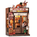 CUTEBEE Book Nook Kit DIY Music Box Wooden Doll House with Touch Light Miniature Model for Amazing Gifts Oishii Kyoto