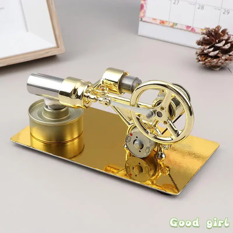 Mini External Combustion Stirling Engine Experimental Model Motor Generator Engine Physics Collection Toy Gift Educational Toy