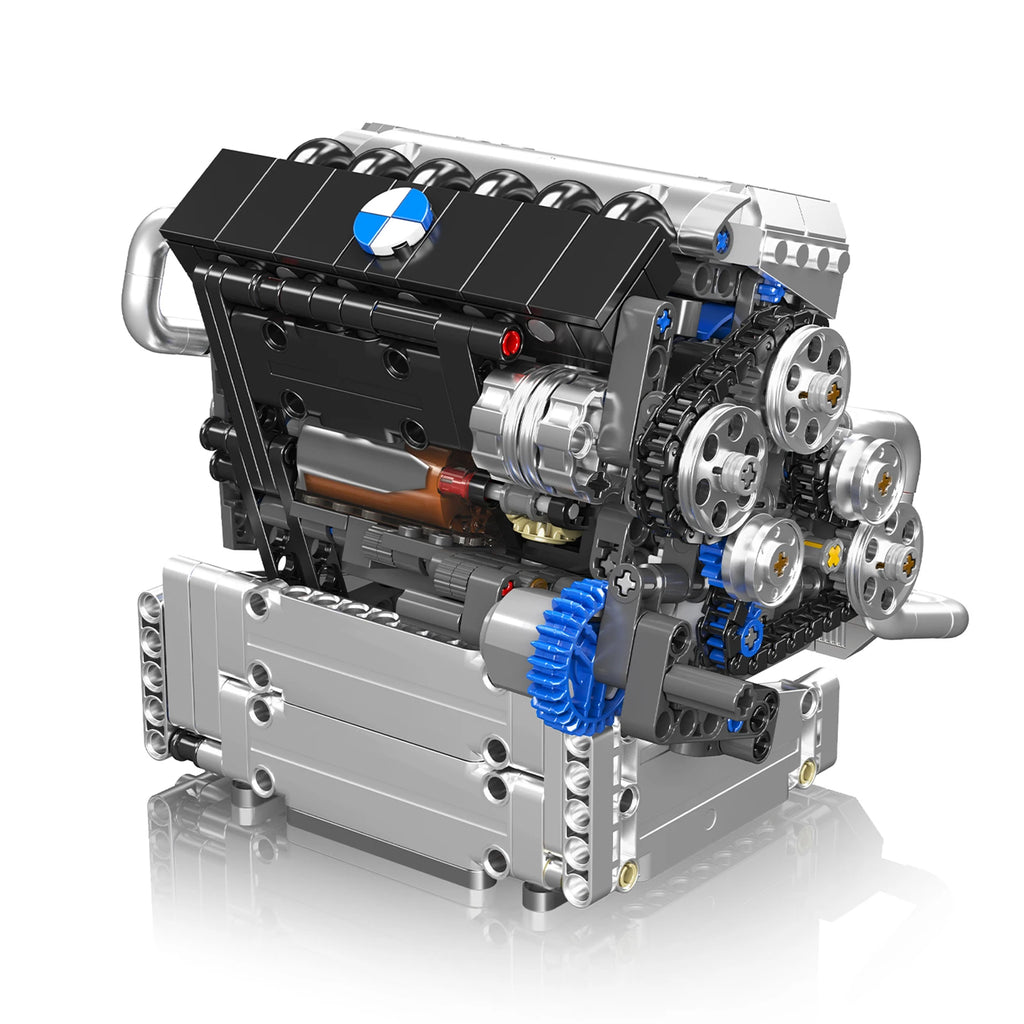 MOULDKING Engine Model Building Blocks Set MOC Machine Small Particle Part Technocal Bricks Creative Educational Toy Gifts 10234