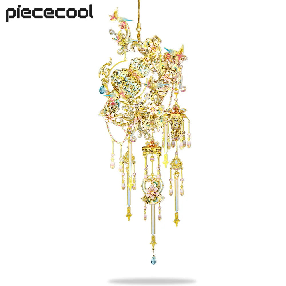 Piececool 3D Metal Model Kits Gourd Pendant Puzzle Jigsaw DIY Set Assembly Toys for Home Decoration