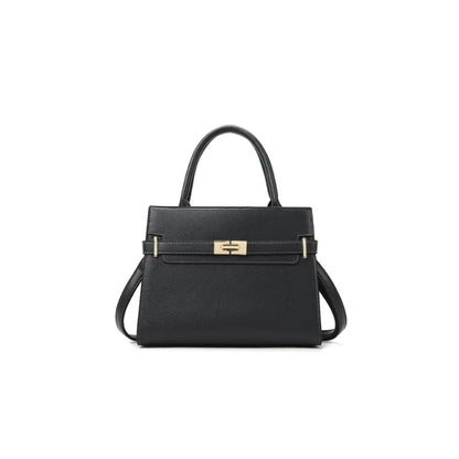 Women's soft leather handbag simple small square bag casual women's bucket bag fashionable single shoulder crossbody bag