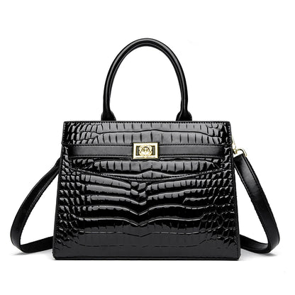 Commuting Sac Alligator Patent Leather Shoulder Crossbody Hand Bags for Women Mother Brand Luxury Handbags Women Bags Designer