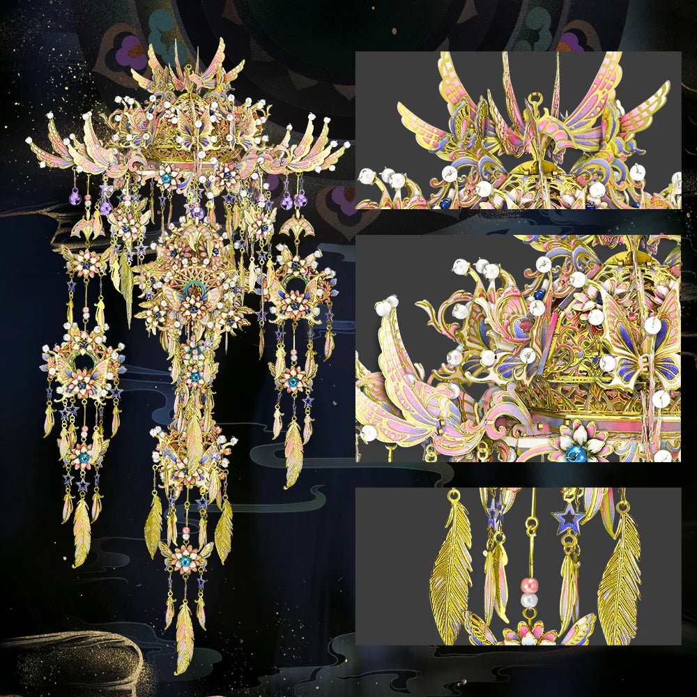 Piececool 3D Metal Puzzles Wind Chime of Romance Assembly Model Kits DIY Set Birthday Gifts for Adult